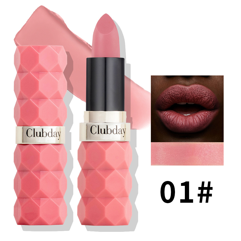 Clubday diamond-cut matte lipstick, non-fading and non-sticky velvet 8-color matte lipstick undefined