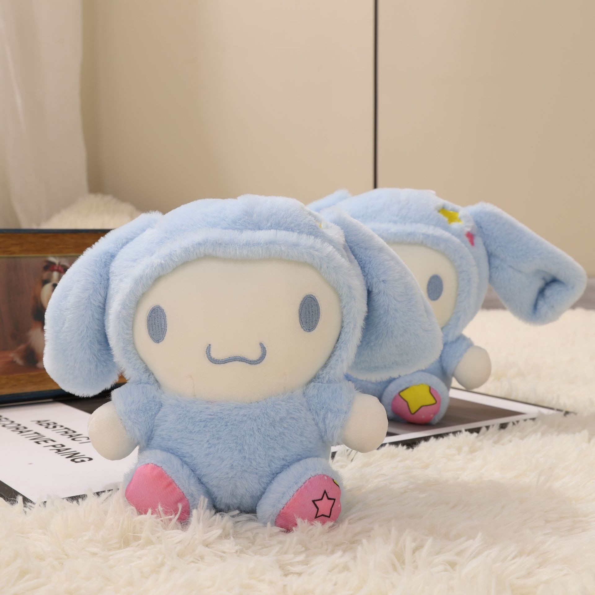 Nueva máquina de agarre, máquina de garras, muñeca, juguete de peluche de ocho pulgadas, lanzamiento de boda, logotipo impreso, evento de empuje, regalo