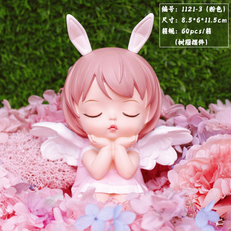 网红热卖白月星河安妮女孩摆件治愈系卡通可爱小众高级感礼品批发|undefined