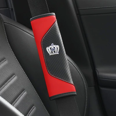 Seat belt shoulder pad: Cover Protective Cover Crown Shoulder - red-crown-edition-2365