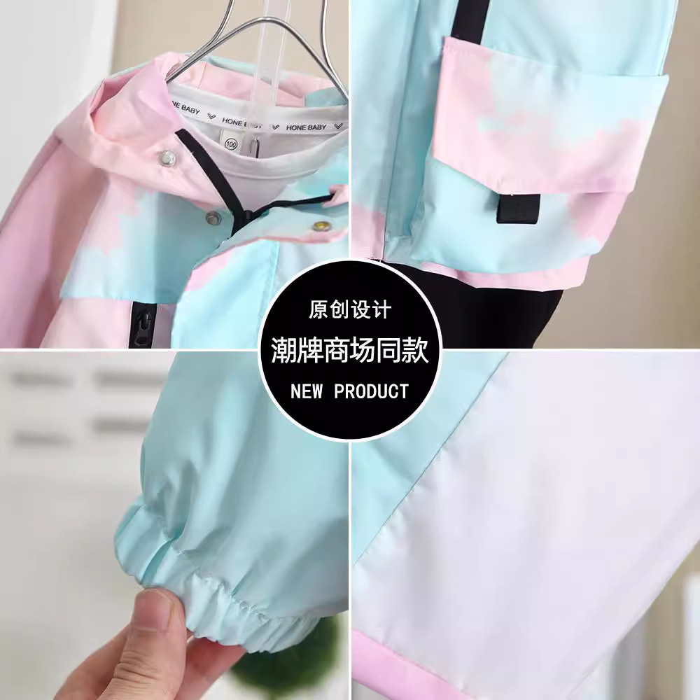 6377 Chaquetas de trabajo para niños Otoño 2025 Nuevo estilo de primavera y otoño para bebés Chaqueta de moda para niños Top de estilo occidental