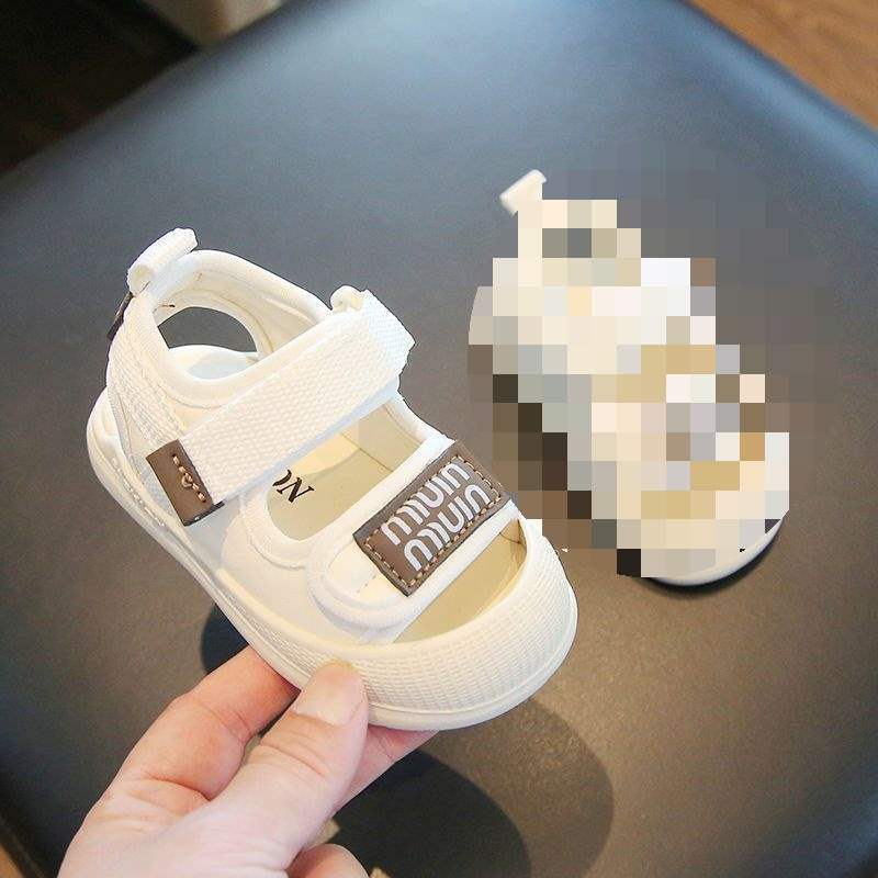 韓国スタイルの子供サンダル 2025 夏ベビー幼児の靴包頭男の子ビーチシューズ通気性の女の子の靴|undefined