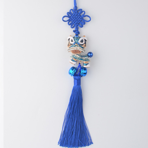 Car pendant lion awakening car interior accessories mascot lion dance pendant peace charm rearview mirror lanyard tassel little lion