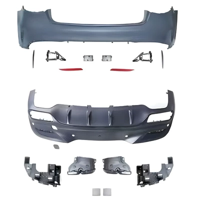 modified GLE63AMG to surround the front | Big Surrounded - gle63amg-rear-bumper-assembly-coupe-car-installation