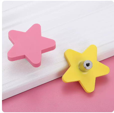 Children's handle modern simple drawer single hole small handle cabinet door wardrobe silicone anti-collision bookcase shoe cabinet multi-color