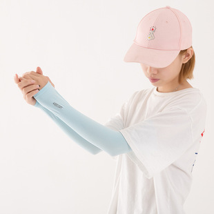 Korean-style ice silk sun protection oversleeve military training men's and women's outdoor driving gloves ice sleeve arm sleeve sleeve summer oversleeve