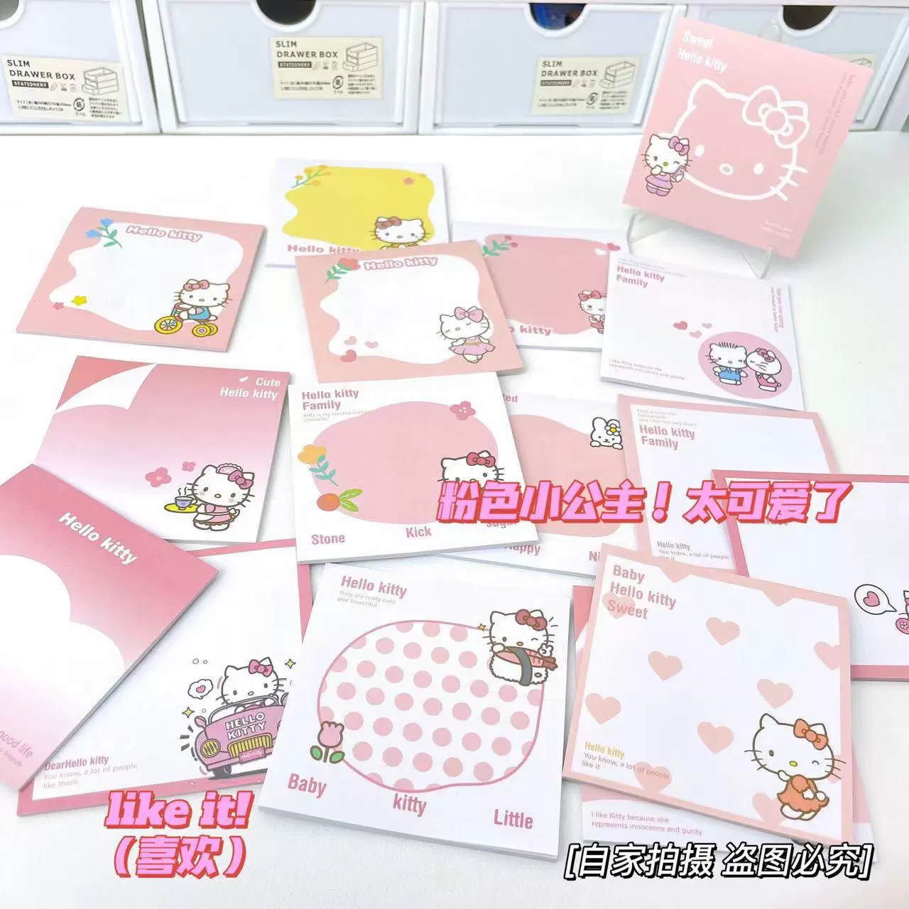 Блокнот Mikko милый котенок, блокнот с отрывными листами, стиль Hello Kitty, минималистичные декоративные листы