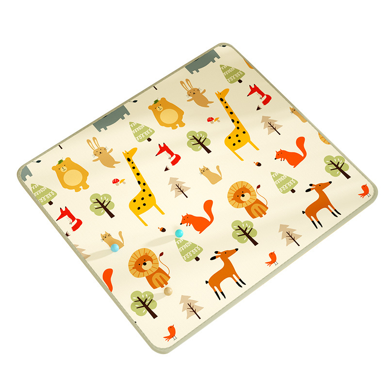Alfombra de gateo para bebés XPE con dibujos animados de 2 cm de grosor, alfombra de juego para sala de estar, alfombra de gateo para bebés para el hogar, alfombra de seguridad antideslizante