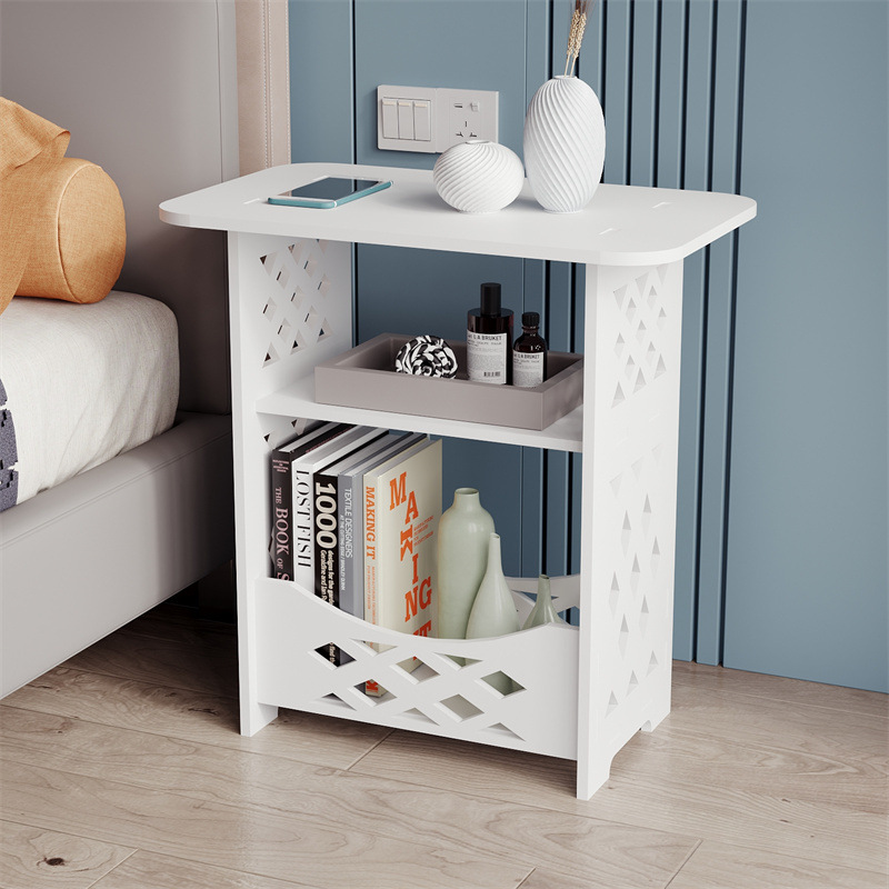 Mesa de cabecera simple mini mesa de té sofá lado de varios dormitorio pequeño gabinete de cabecera doméstico almacenaje y arreglos dormitorios