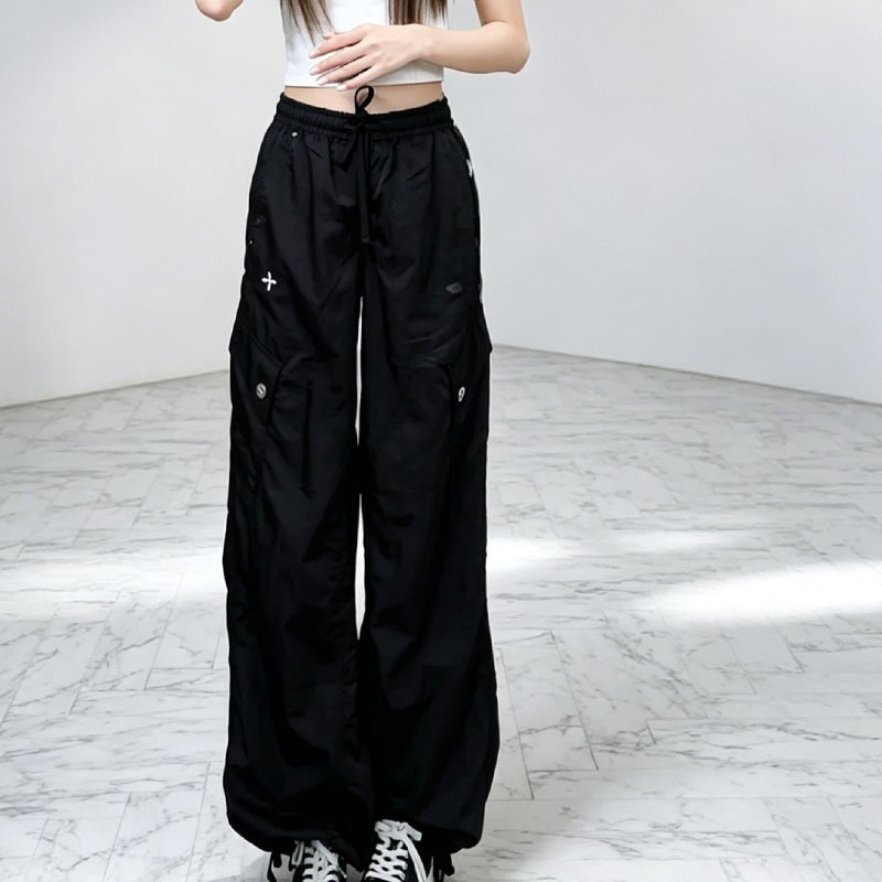 SMFF Eternal Statue Outdoor Sports Pants Casual Wide-Leg Drawstring Nylon Pants New Early Autumn Product