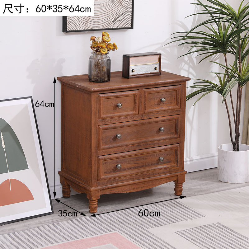 Fábrica directa de cinco cubículos de madera sólida gabinete de almacenamiento sala de estar dormitorio cabecera de cama retrógrado pequeño gabinete borde del estante image 6