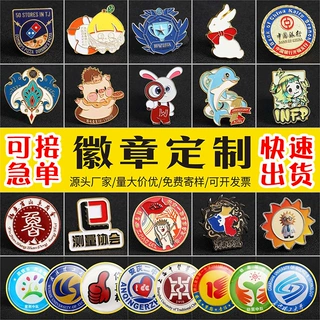 金属徽章珐琅烤漆滴胶活动胸章校徽司徽胸针纪念章订做少先队队徽