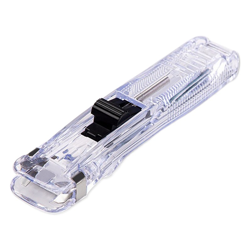 Clip de empuje transparente Clip de repuesto Clip de respaldo Clip de papel especial para papelería de papel de prueba Clip de grapa sin aguja