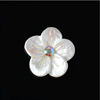 DIY shell Petalial Handmade Carving Drilling Flower Whitening White Shell Material Accessories Accessories Accessories B1-B24