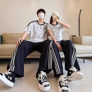 Summer Pure Cotton Short-Sleeved T-Shirts for Couples, Lazy Loose Niche Design Tops for Men and Women, Student Trendy Brand Class Uniforms