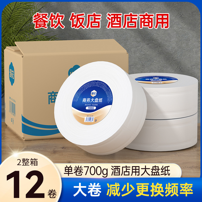Commercial Large Roll Toilet Paper for Hotels and Bathrooms, Wholesale Bulk Rolls