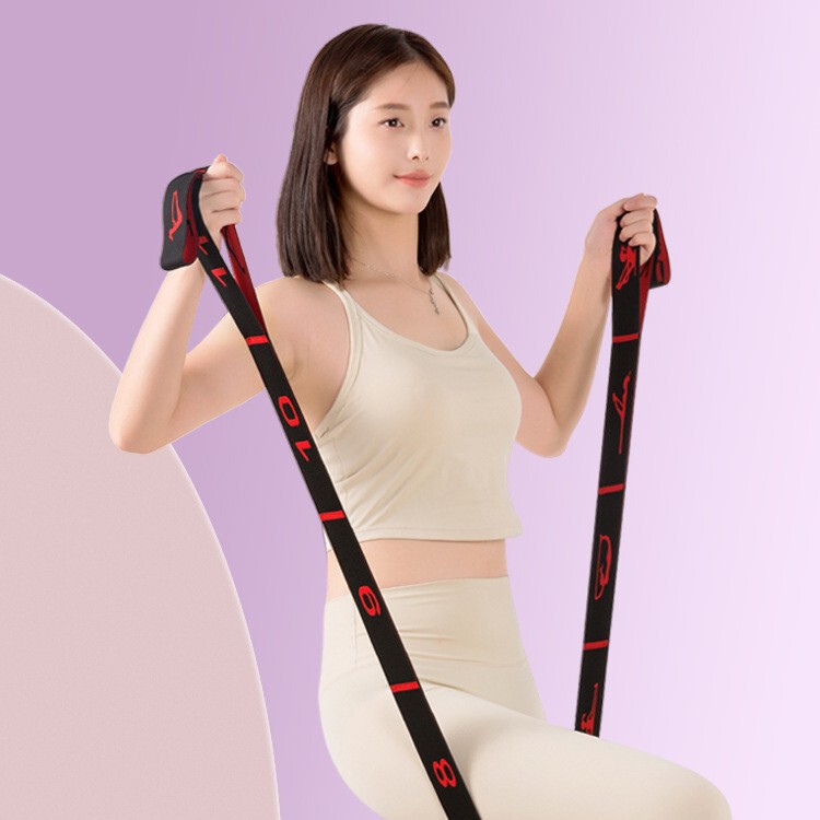 New Yoga Exercise Resistance Band for Middle-Aged and Elderly People to Train the Glute Muscles and Leg Muscles