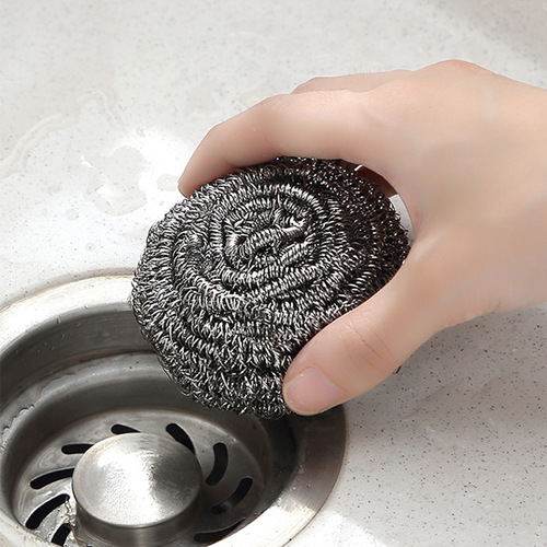 Stainless steel cleaning ball rust-free kitchen dishwashing steel ball brush pot brushing steel wool brush household 6 pack