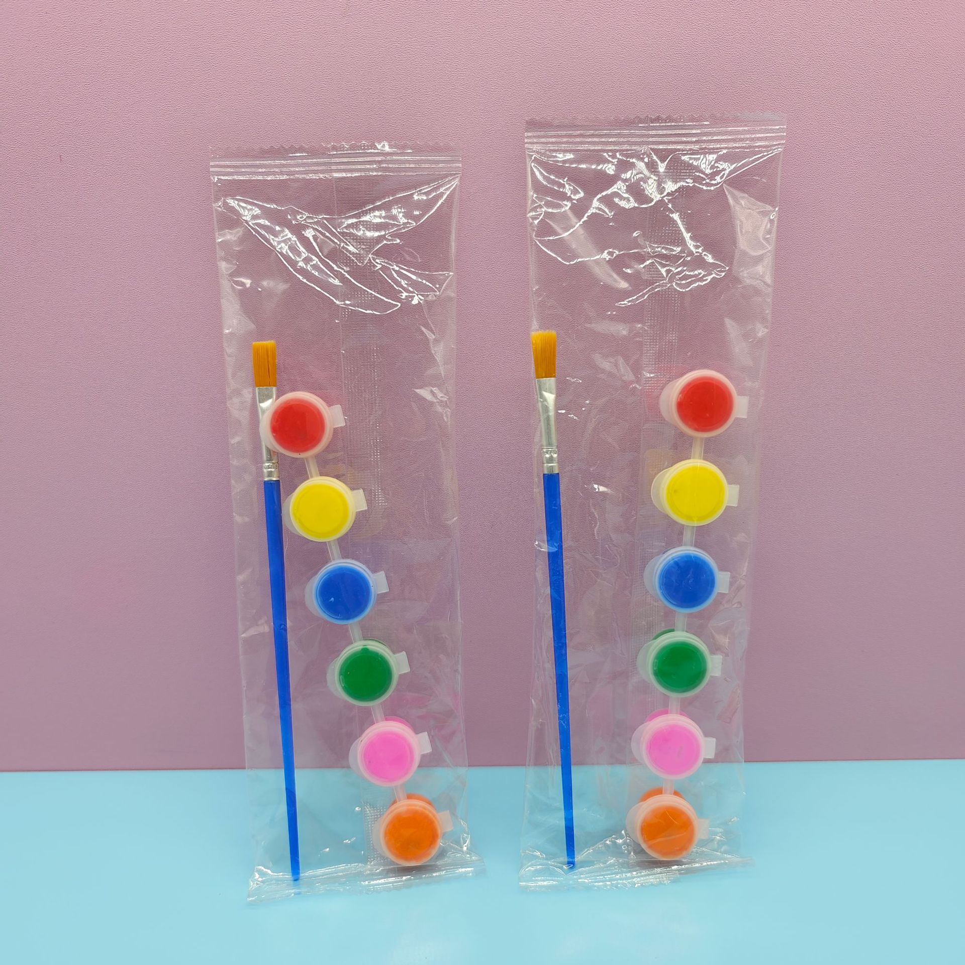 Pintura Acrílica Infantil de 6 Colores Lavable para Niños