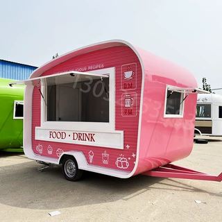 餐车定制厂家 摆摊神器餐饮售货车 露营地网红咖啡奶茶饮品车店铺