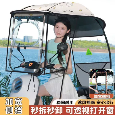 Wind and Rain Protection, Sun – Elektromobil üçün ön şüşə çətiri (günlük)