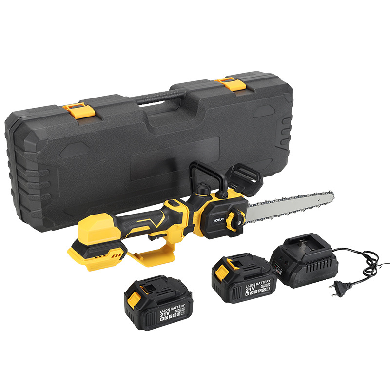 Sierra telescópica sin escobillas eléctrica de litio eléctrica portátil para el hogar recargable jardín mini motosierra mediana al aire libre