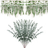Simulation Green Plant Cross -border Single Eucalyptus Leaf Eucalyptus Leaf Eugar Amazon Flower Interior Simulation Flower Decoration Swing Decoration Wholesale