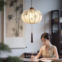 宋式美学卧室吊灯中式国风灯笼装饰灯复古客餐厅书房民宿茶室吊灯