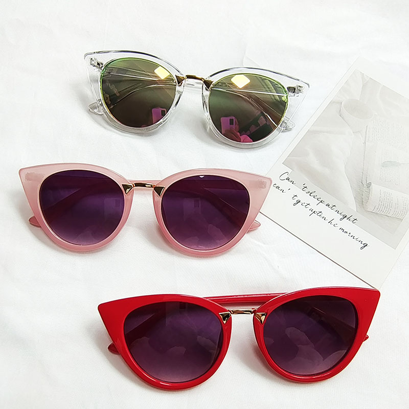 Streetwear Style Streetwear Geometric PC UV400 Protection Cat Eye Full Frame Women's Sunglasses