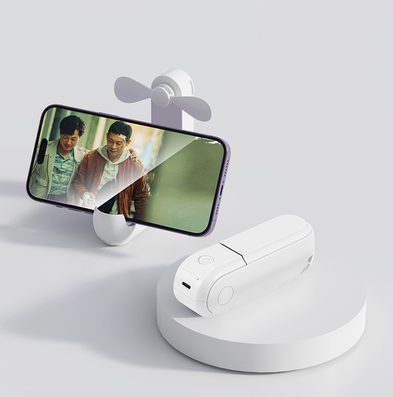 2025 新入生屋外ハンドヘルドポータブル小型ファン USB 折りたたみ多機能スリーインワンミニ小型ファン|undefined