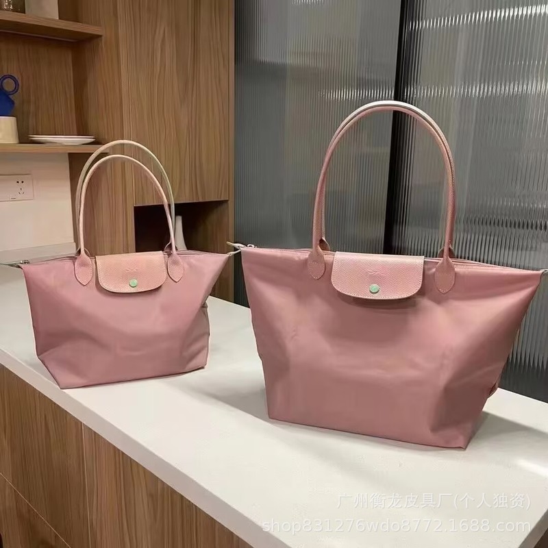French Longchamp Nylon Tote Bag with Long Handle, Dumpling Bag, Foldable Mommy Bag for Women, 2025 New Portable Model