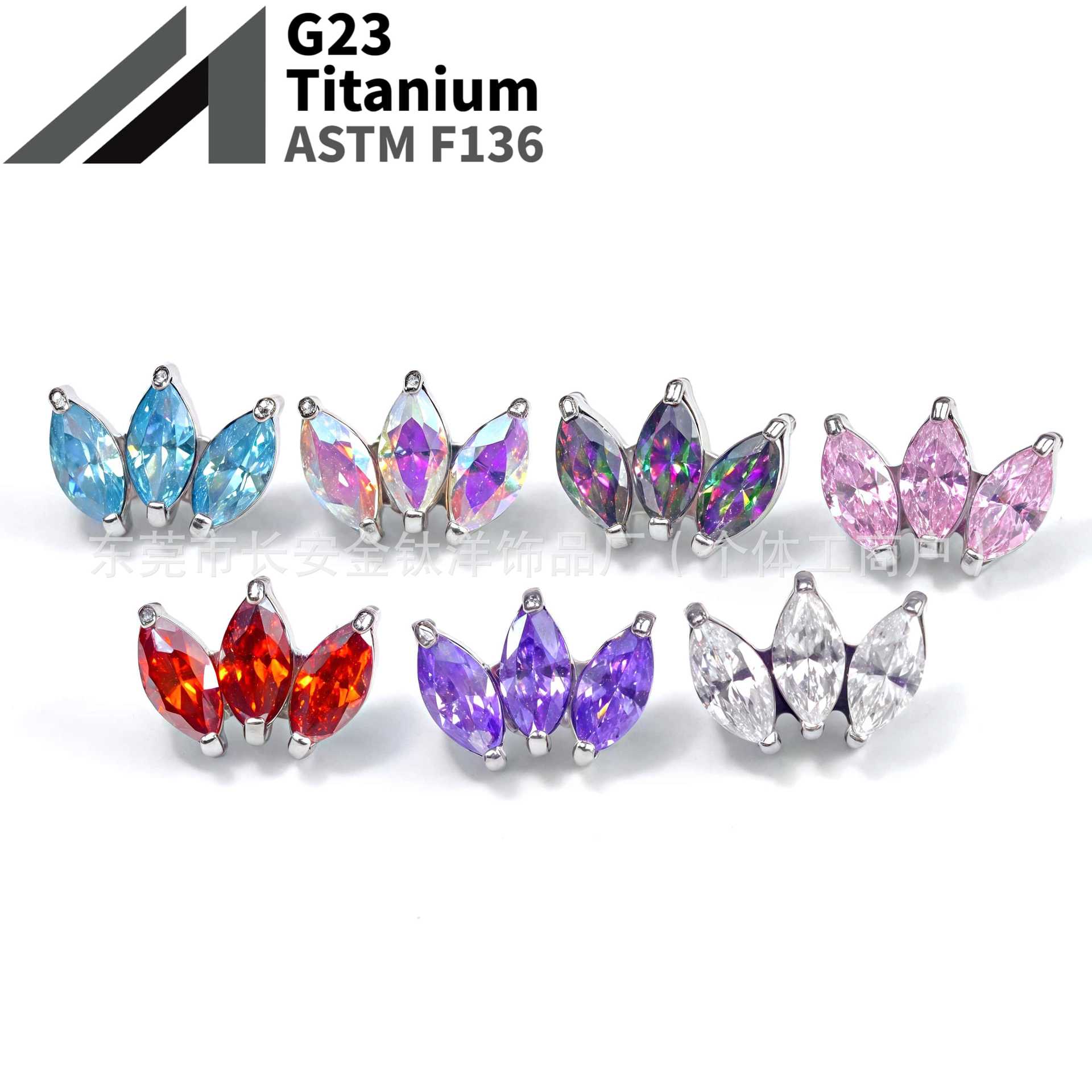 16G labret stud size and finish detail