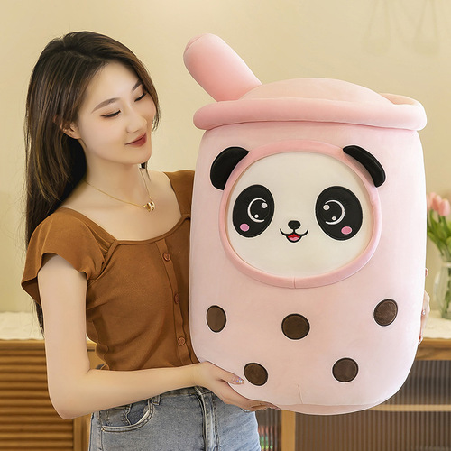 Cross-border foreign trade cream milk tea cup pillow doll plush toy girls sleeping doll gift Amazon wholesale