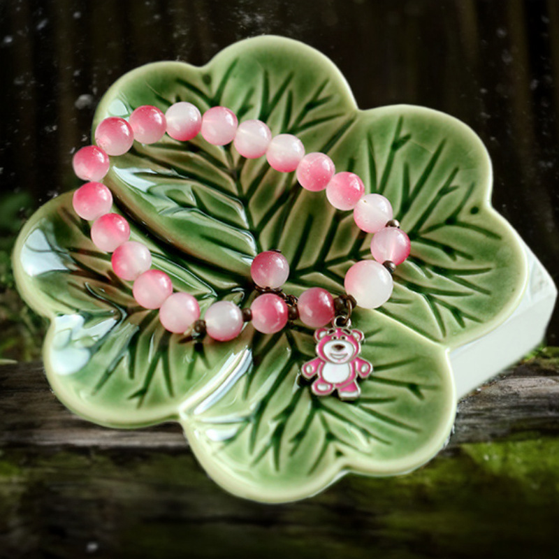 Cross-Border Ceramic Four-Leaf Clover Jewelry Tray European and American Coffee Spoon Holder Creative White Porcelain Spoon Holder Spoon Amazon Ornaments