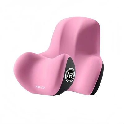 Headrest, car driving seat memory foam - pink-headrest-airplane-style