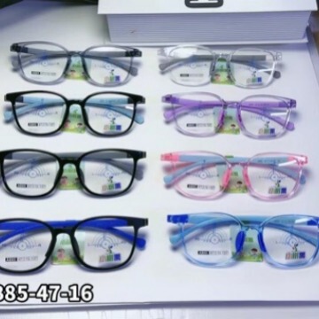 Children's Eyeglass Frames, Colorful Soft Silicone Astigmatism Glasses Frames, Candy-Colored, Can Be Fitted with Myopia Prevention Frames, Tr90 Frames