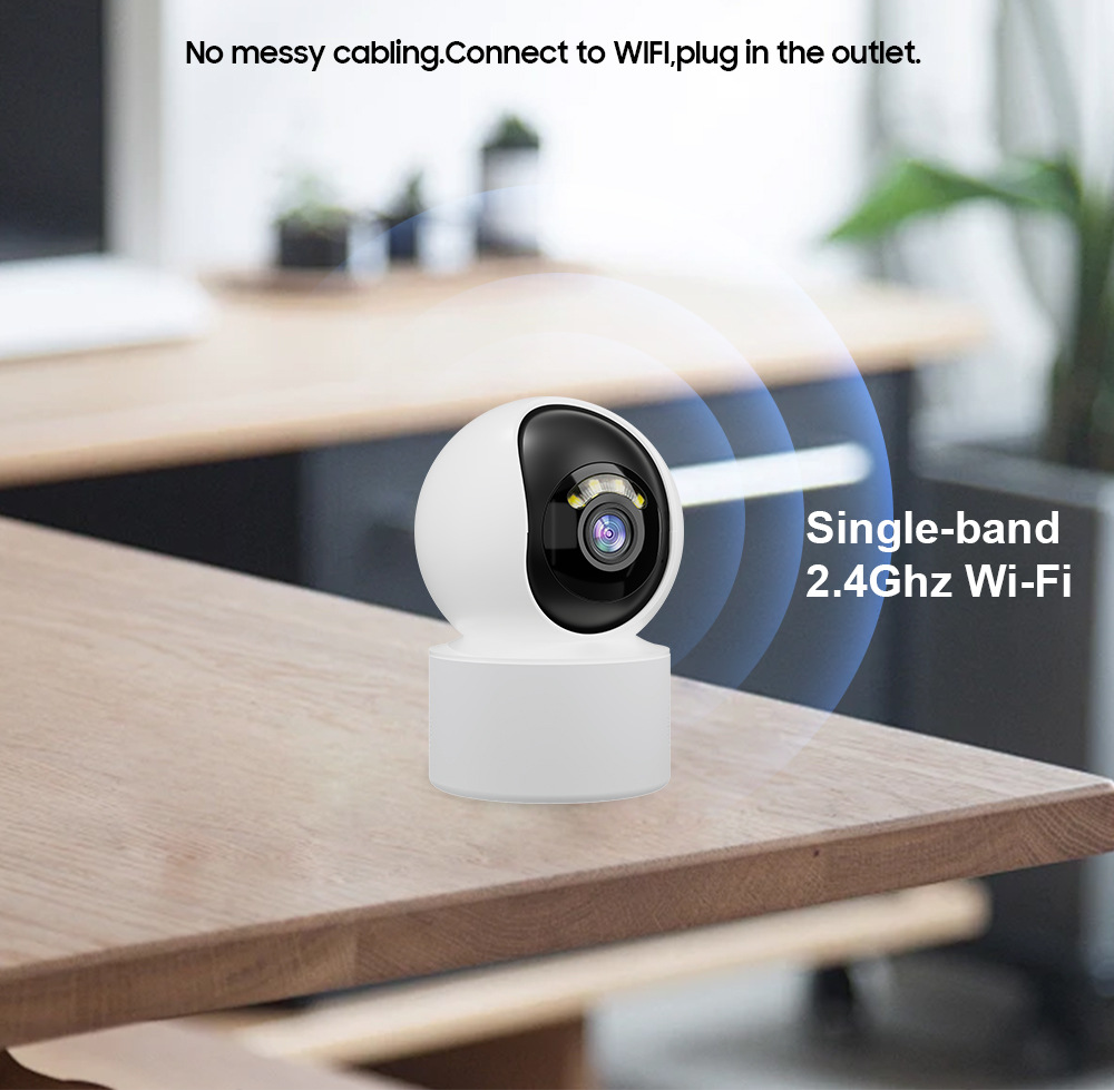 Indoor Home Überwachungskamera Wireless WiFi HD Vollfarb-Nachtsicht Handy Remote Monitor *_voghion.com