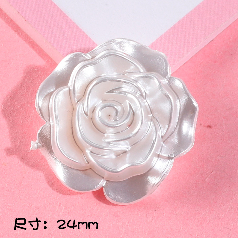 Perla grado borde dorado Borde de plata Rosa crema pegamento teléfono caso DIY material hecho a mano decoración creativa