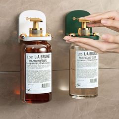 Shampoo shower gel bottle hanger bathroom hand soap holder wall hanging hole-free kitchen dishwashing liquid holder