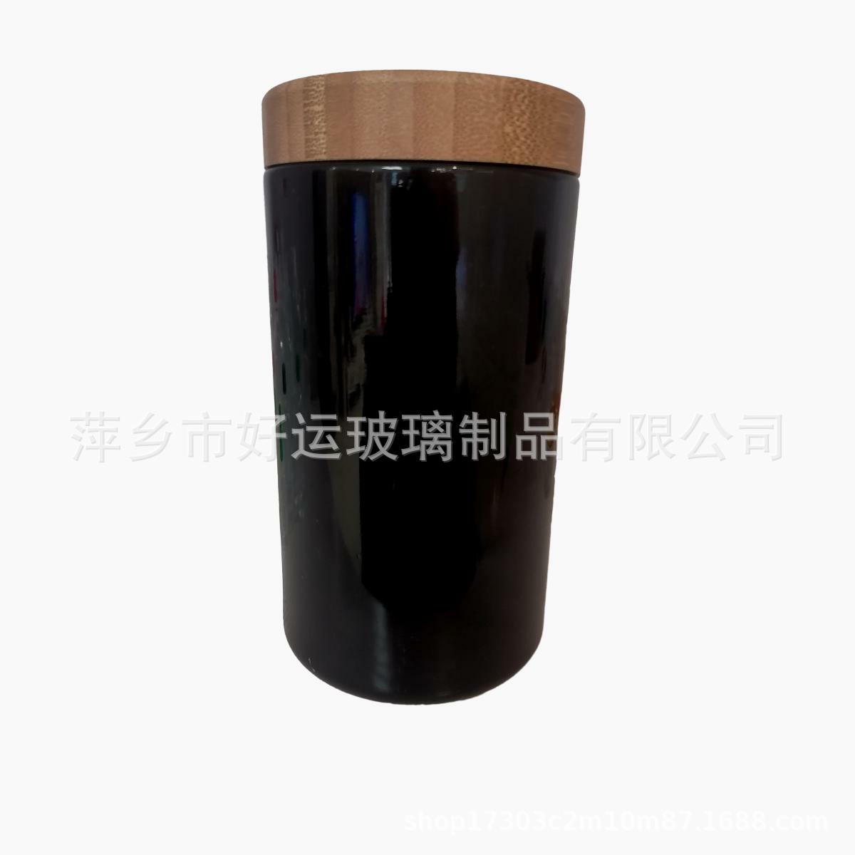 厂家紫晶玻璃瓶防臭防紫外线储存罐多种规格保健品黑色玻璃瓶