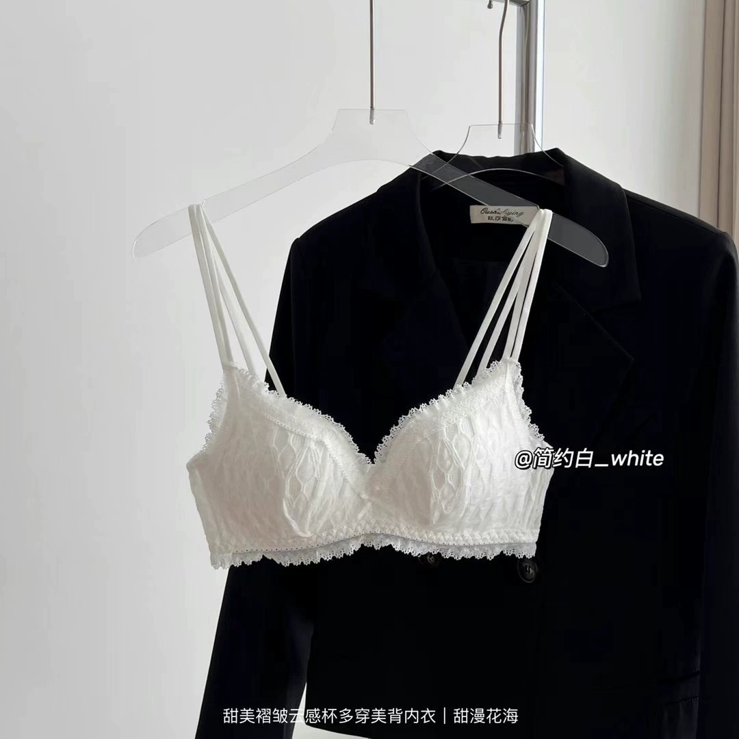 Cute sexy push up bra, thin underwear, set, beautiful back