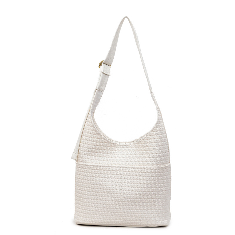 Transfronterizos de alto nivel sensación de brazo para mujeres 2025, otoño y invierno nuevo estilo versátil bolso de cubo de gran capacidad de viaje bolsa de hombro de moda