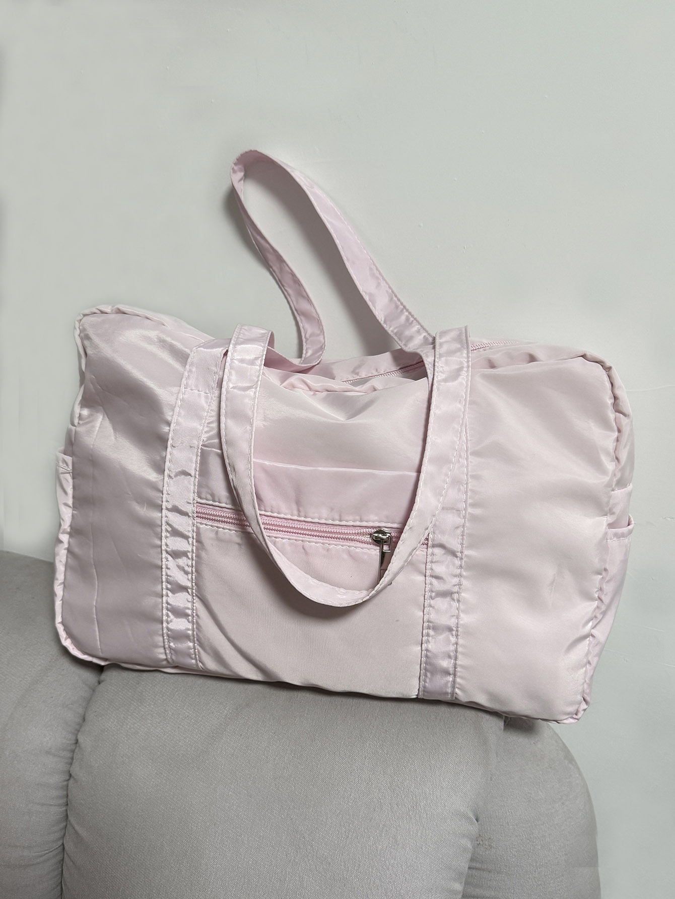 Nicho de nylon ligero de gran capacidad bolsas de ocio coreanas bolsas de gimnasio bolsas de viaje de Boston con cremallera bolsas de hombro