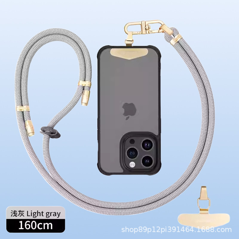 8mmクロスボディ、バックホルターネック携帯電話ストラップ、調節可能なハイエンドメタルバックルスペーサー、屋外紛失防止カメラストラップ|undefined