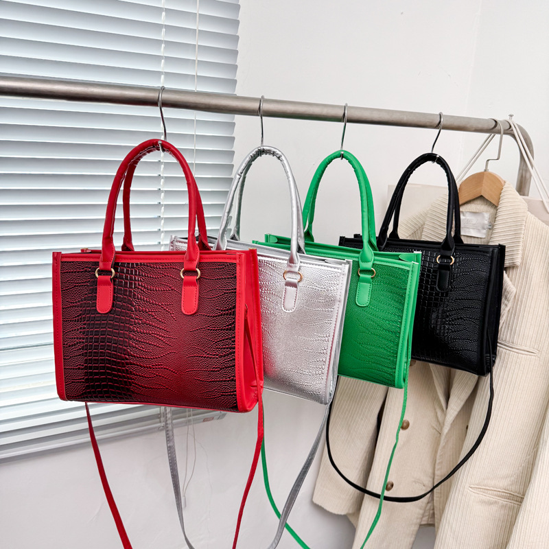 时尚手提包女包2025秋季新款大容量手拎包休闲气质洋气女包托特包