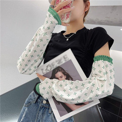 Hollywood celebrity-inspired loose ice sleeves for women, summer UV protection, slimming ice silk sleeve covers, plus-size UV-blocking lantern sleeves