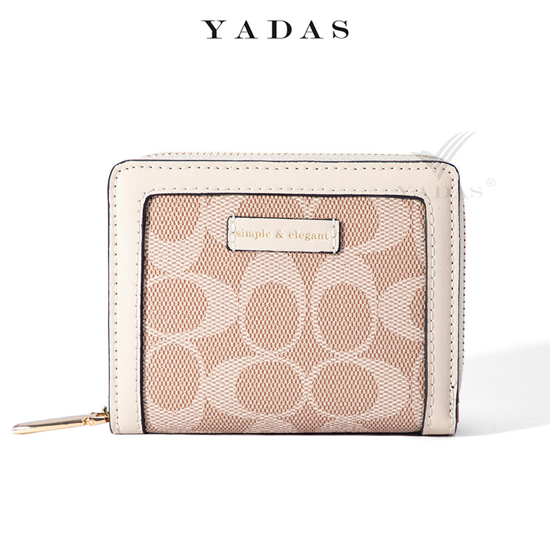 Yadas de las mujeres billetera al por mayor de impresión ovalada clásica corta pequeña de dos veces monedero de la moda transfronteriza cartera