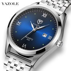 553新款男士手錶日曆夜光防水學生手錶男士腕錶父親節禮物批發