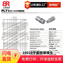 意大利原装正品DNP PLT1 ISO 16028平面快速接头