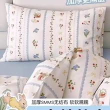 一次性枕头套旅行枕巾加厚无菌单双人酒店床上用品枕套四件套被罩